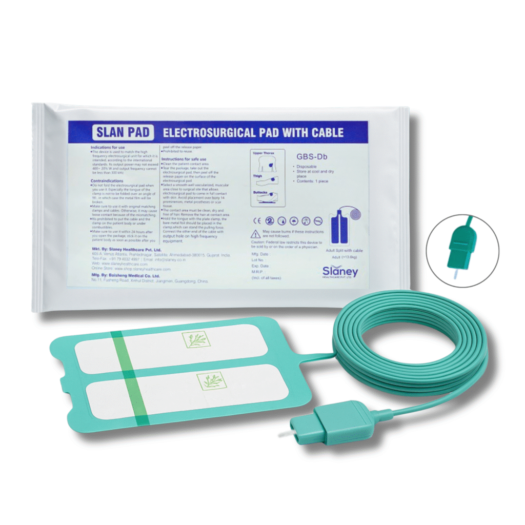 Slanpad-Electrosurgical Pad with Cable (Split Pin)